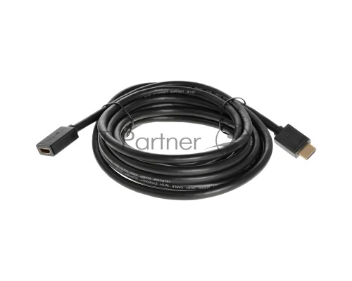 Кабель удлинительный HDMI-19M---HDMI-19F ver 2.0, 5m, TELECOM TCG235MF-5M