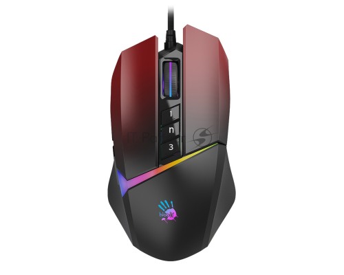 Мышь A4Tech Bloody W60 Max красный оптическая (10000dpi) USB (10but)