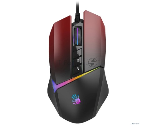 Мышь A4Tech Bloody W60 Max красный оптическая (10000dpi) USB (10but)