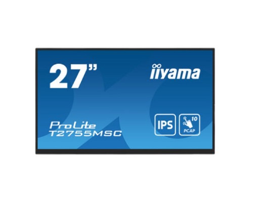 [Монитор] LCD Iiyama 27' T2755MSC-B1 {IPS Touch 1920x1080 60Hz 5ms 400cd HDMI DisplayPort USB M/M}