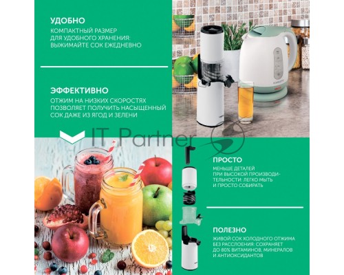 Соковыжималка шнековая Scarlett SC-JE50S59 белый