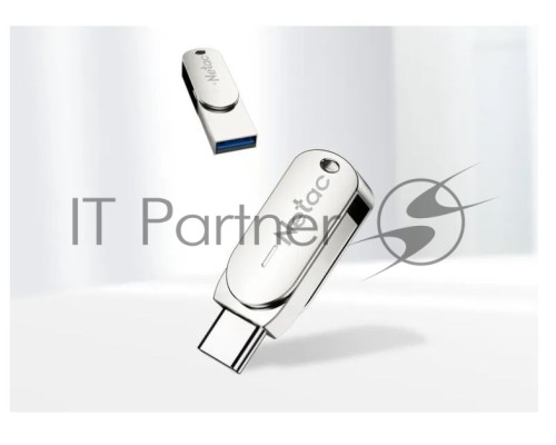 Флеш диск Netac U785 16Gb <NT03U785C-016G-30PN>, USB3.0+TypeC, металлическая