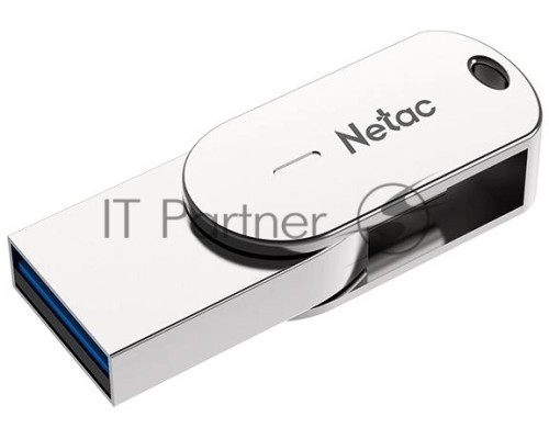 Флеш диск Netac U785 16Gb <NT03U785C-016G-30PN>, USB3.0+TypeC, металлическая