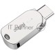 Флеш диск Netac U785 16Gb <NT03U785C-016G-30PN>, USB3.0+TypeC, металлическая