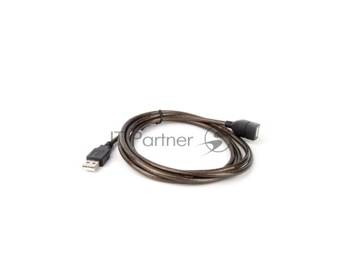 Кабель удлинительный USB2.0 AM/AF прозрачная изоляция 1.8m  Telecom <VUS6956T-1.8M>