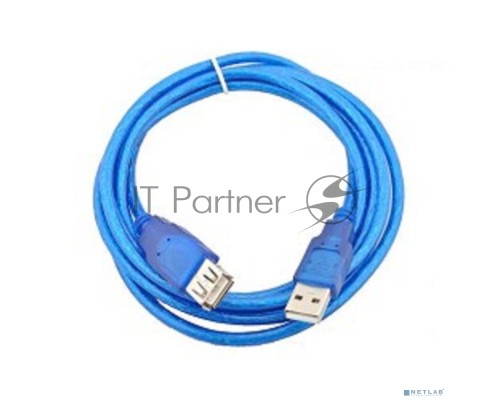 Кабель удлинительный USB2.0 AM/AF прозрачная изоляция 1.8m  Telecom <VUS6956T-1.8M>