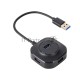 Кабель-концентратор USB3.0----4 USB3.0 +microUSB 0.3m VCOM (DH307)
