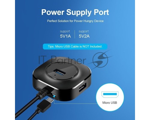 Кабель-концентратор USB3.0----4 USB3.0 +microUSB 0.3m VCOM (DH307)
