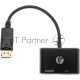 Кабель-переходник DisplayPort(M) ---> HDMI(F)+VGA(F)4K@30Hz VCOM Allum shell<CG640M-0.15>