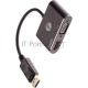 Кабель-переходник DisplayPort(M) ---> HDMI(F)+VGA(F)4K@30Hz VCOM Allum shell<CG640M-0.15>