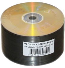 Диски VS DVD+R 4,7 GB 16x Bulk/50 (620502)
