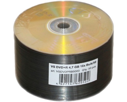 [Диск] Диски VS DVD+R 4,7 GB 16x Bulk/50 (620502)
