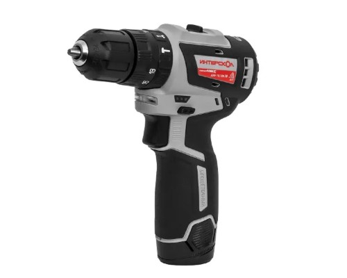 [Дрель, Шуруповерт] ИНТЕРСКОЛ ДАУ-10/12В 38 МиниМАКС бесщеточная аккум. дрель-шуруп [767.2.2.45] { Li-ion, кейс, 2 аккум., 2,5 Ач, ЗУ }