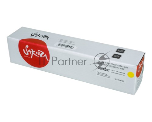 Картридж Sakura C13S050187 для EPSON  Aculaser C1100, желтый, 4 000  к.