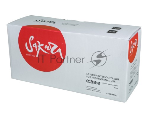 Картридж Sakura C13S051161 для EPSON Aculaser C2800, черный, 8 000 к.