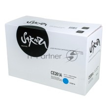 Картридж Sakura CE261A для HP Color LaserJet CP4020/4025/4520/4525, синий, 11000 к.