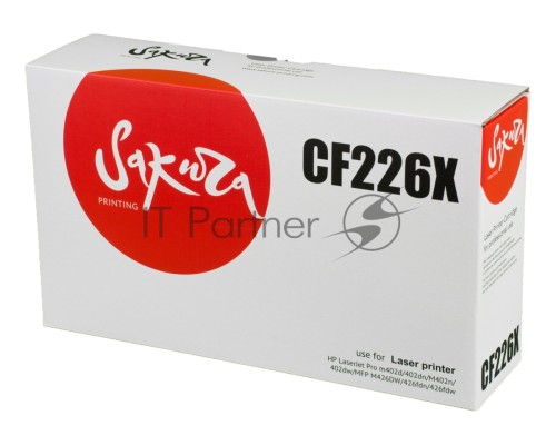 Картридж Sakura CF226X для HP LaserJet Pro m402d/402dn/M402n/402dw/MFP M426DW/426fdn/426fdw, черный 9000 к.