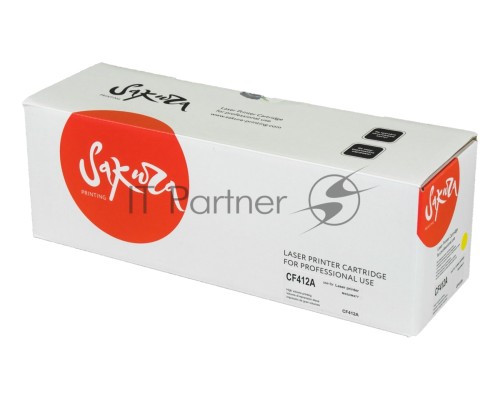 Картридж Sakura CF412A для HP LaserJet Pro M452nw, M452dn, M477fnw, M477fdw, M477fdn, M377dw, желтый, 2300 к.