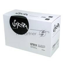 Картридж Sakura Q7551X для лазерного принтера HPP3005/P3005n/P3005d/P3005dn/3005x/M3027MFP/M3027xMFP/M3035MFP/M3035xsMFP черный, 13000 к.