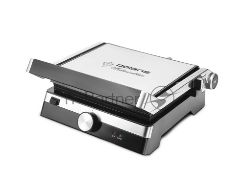 Гриль-пресс Polaris PGP 1902 электрич., серебристый