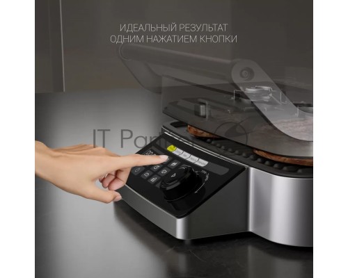 Гриль-пресс Polaris PGP 3002DP Optimal Temp электрич., Черный