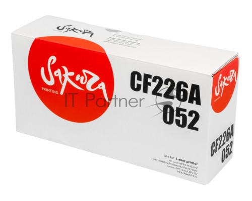 Картридж Sakura CF226A/052 для HP и Canon, черный, 3 100 к.