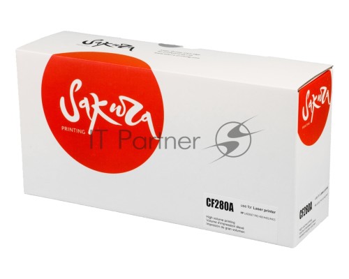 Картридж Sakura CF280A для HP LJ 400M/401DN, M425, черный, 2700 к.