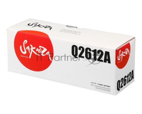 Картридж Sakura Q2612A для HP LJ 1010/1012/1015/1020/1022/3015/3020/3030, черный, 2000 к.