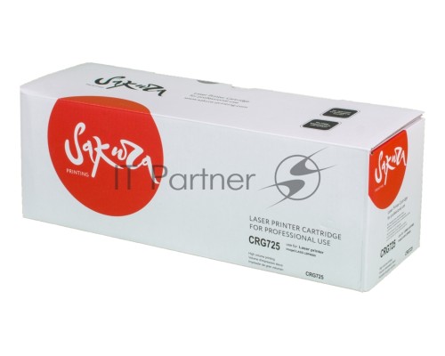 Картридж Sakura CRG725 для Canon LBP6000/6018/6020/6030/MF3010, черный, 1600 к.