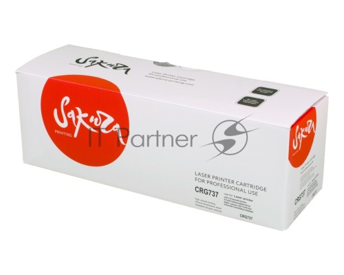 Картридж Sakura CRG737 для Canon i-SENSYS MF229dw, MF226dn, MF217w, MF216n, MF212w, MF211, MF231, черный, 2 400 к.