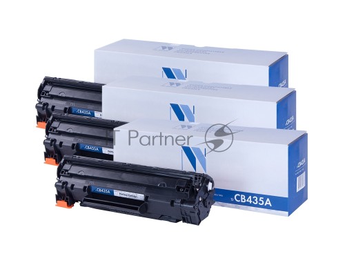 Картридж NVP совместимый NV-CB435A-SET3 для HP LaserJet P1005/ P1006 (1500k) (3 шт)