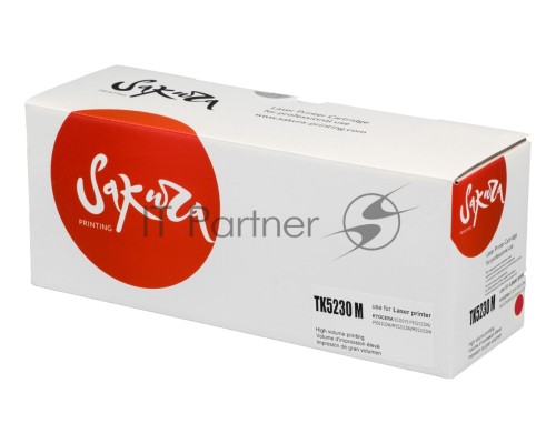 Картридж Sakura TK5230M для Kyocera Mita ECOSYS p5021cdn/ p5021cdw/ p5221cdn/ p5521cdw, пурпурный, 2 200 к.