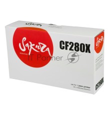 Картридж Sakura CF280X для HP LJ 400M/401DN,M425, черный, 6900 к.