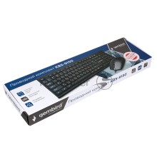 Комплект клавиатура+мышь проводные Gembird KBS-9150, черн.,104кл, 3кн., каб.1.5м