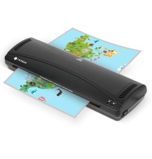 Ламинатор ГЕЛЕОС ЛМ A3 Комбо+, А3, 2х150 (пленка 75-150мкм), 300 мм/мин, 2 вала, пласт. корпус, мах толщина 0,6мм, разжим валов, + резак, обрезчик углов и стартовый набор пленок