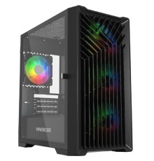 Powercase CMMXB-L4 Mistral Micro X4B, Tempered Glass, 4х 120mm 5-color fan, чёрный, mATX