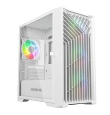 Powercase Mistral Micro X4W, Tempered Glass, 4х 120mm 5-color fan, белый, mATX  (CMMXW-L4)