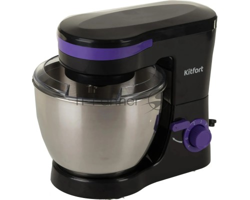 Миксер планетарный Kitfort КТ-3044-1 1000 Вт черный/фиолетовый