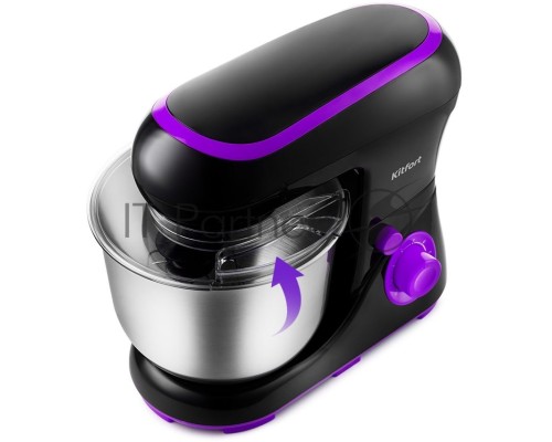 Миксер планетарный Kitfort КТ-3046-1 1300 Вт черный/фиолетовый