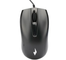 Gembird MOP-110 Black {Мышь, USB, черный, 3 кнопки,  1000 DPI, кабель 1.8м}