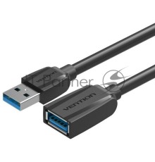 Кабель-удлинитель Vention USB 3.0 AM/AF - 3м Black Edition