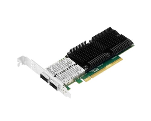 [Сетевое оборудование] Lr-Link LRES1014PF-2QSFP28 Сетевая карта/ PCIe x16 100G Dual Port QSFP28 Server Network Card