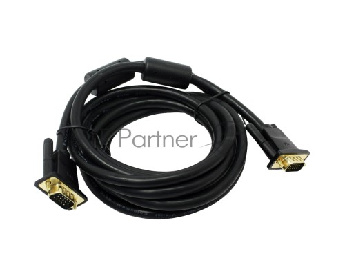 Кабель Vention VGA 15M/15M с 2 ферритовыми фильтрами - 5м