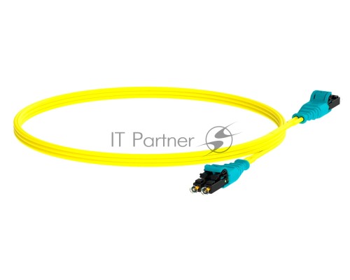Патч-корд Panduit F92ELQ1Q1SNM003 2x9/125 OS1/OS2 LC push-pull-LC push-pull 3м LSZH желтый