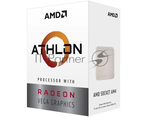 Процессор AMD CPU Desktop 2C/4T Athlon 300GE (3.4GHz,5MB,35W,AM4) tray, with Radeon Vega Graphics