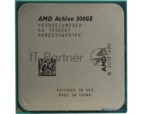 Процессор AMD CPU Desktop 2C/4T Athlon 300GE (3.4GHz,5MB,35W,AM4) tray, with Radeon Vega Graphics