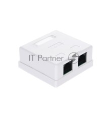 Розетка внешняя двойная RJ-45 (UTP) 5E кат., неэкранированная TV-COM <STV-2RJ45U>