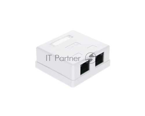 Розетка внешняя двойная RJ-45 (UTP) 5E кат., неэкранированная TV-COM <STV-2RJ45U>