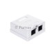Розетка внешняя двойная RJ-45 (UTP) 5E кат., неэкранированная TV-COM <STV-2RJ45U>