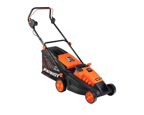 [Газонокосилка] PATRIOT PT 1639E Газонокосилка электрическая [512309639] { бесщёточный, 38см, 1600Вт, трав комби 50л, 20-65мм 5 уровней }